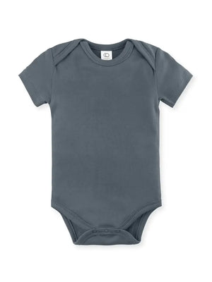 Organic Baby Short Sleeve Classic Bodysuit - Harbor - The Druzy Rose