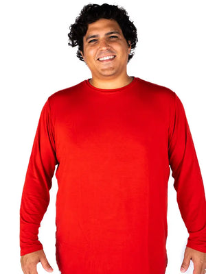 Holiday PJ Bamboo Long Sleeve Shirt - The Druzy Rose