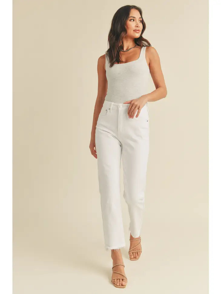 WHT - Straight With Pocket And Hem Bust