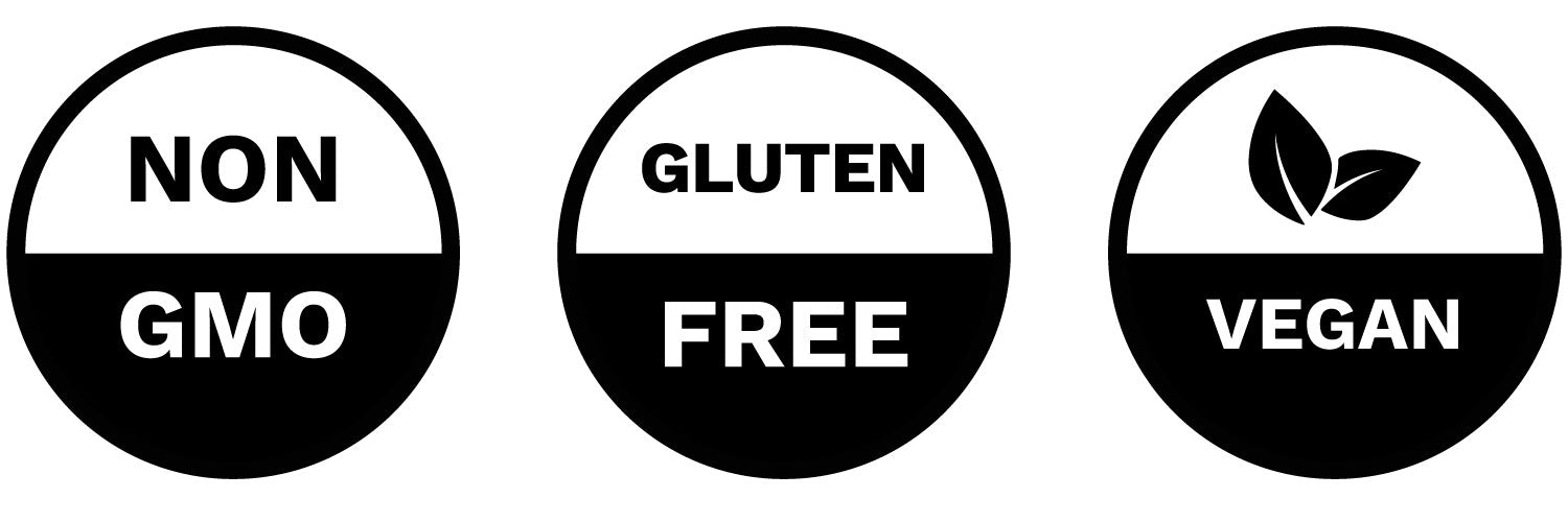 Non-Gmo, Gluten Freen, Quality Guarantee, and Vegan