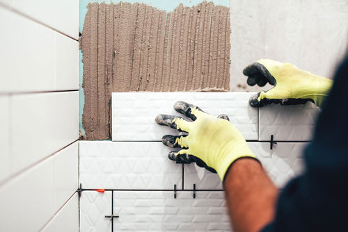 Installation of kitchen backsplash wall tile