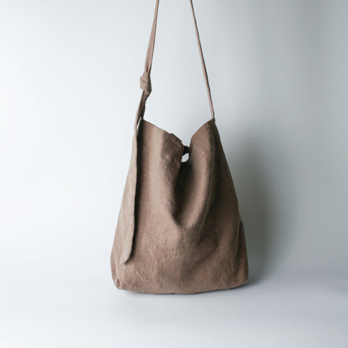 Excentri cité linen tote Louis Vuitton Brown in Linen - 20371487