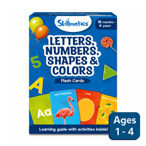 Flash Cards for toddlers: Letters, Numbers, Shapes & Colors (ages 1-4) - Skillmatics US