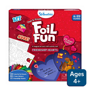 Foil Fun: Friendship Hearts | No Mess Art Kit (ages 4+) - Skillmatics US