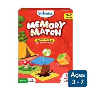Memory Match: Shapes Around Us | Board Game (ages 3-7) - Skillmatics US