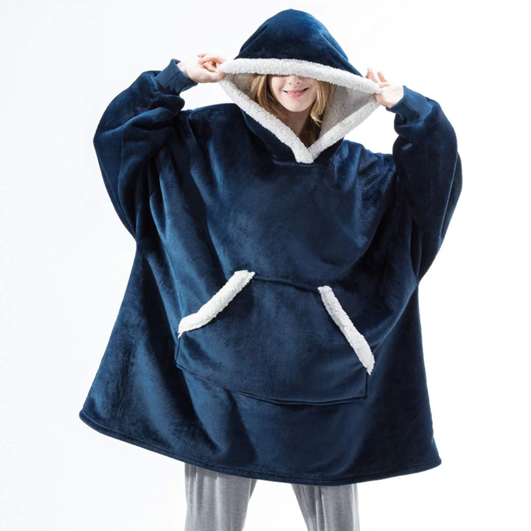 Women's Hoodie Blanket Men's Sweatshirt Oversized Hoodie With Two Pockets  Sherpa Fleece Hoodie Blanket Snuggle Super Soft Fluffy Warm Cozy Hoodie  Blan