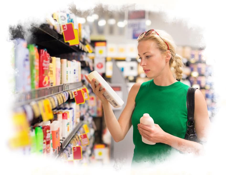 woman-buying-chemical-based-products