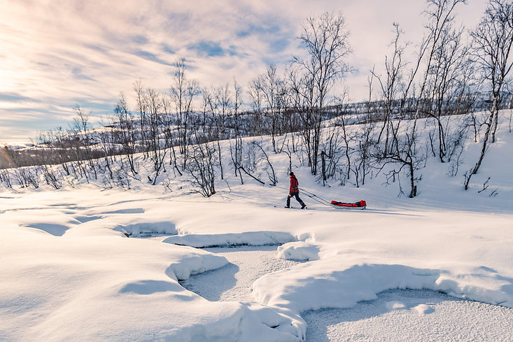 Trekking with a sled