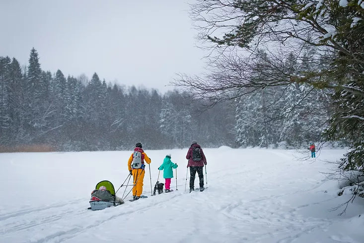 skishoeing is for the whole family