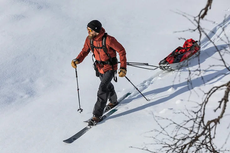 Winter trekking with Skinbased skis