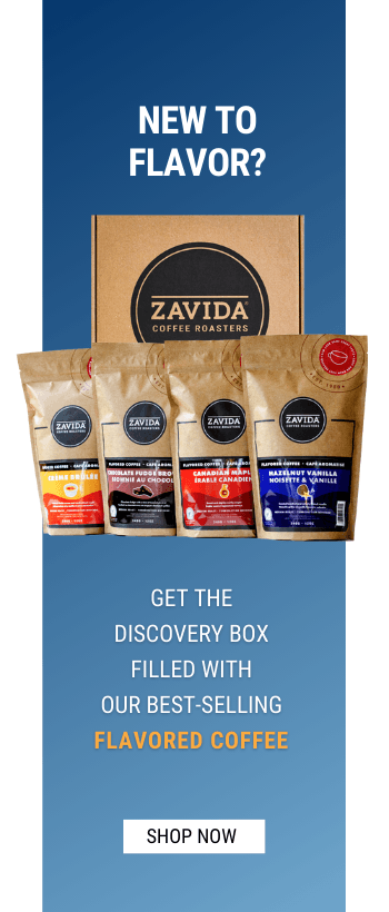 Buy a Discovery gift box of flavored coffee beans from Zavida Coffee Roasters