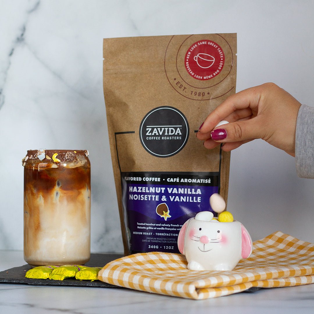 Mini Eggs are the perfect treat to add interest to your iced coffee