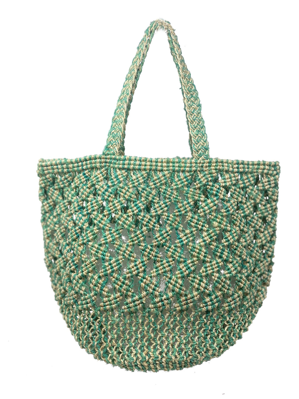 The Jacksons Woven Stella Smile Tote Bag - Blue - One Size