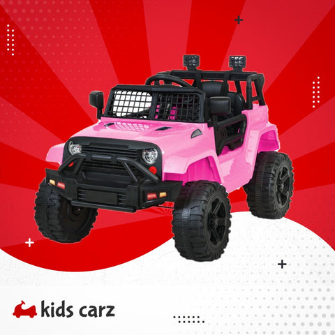 pink jeep inspired ride on car