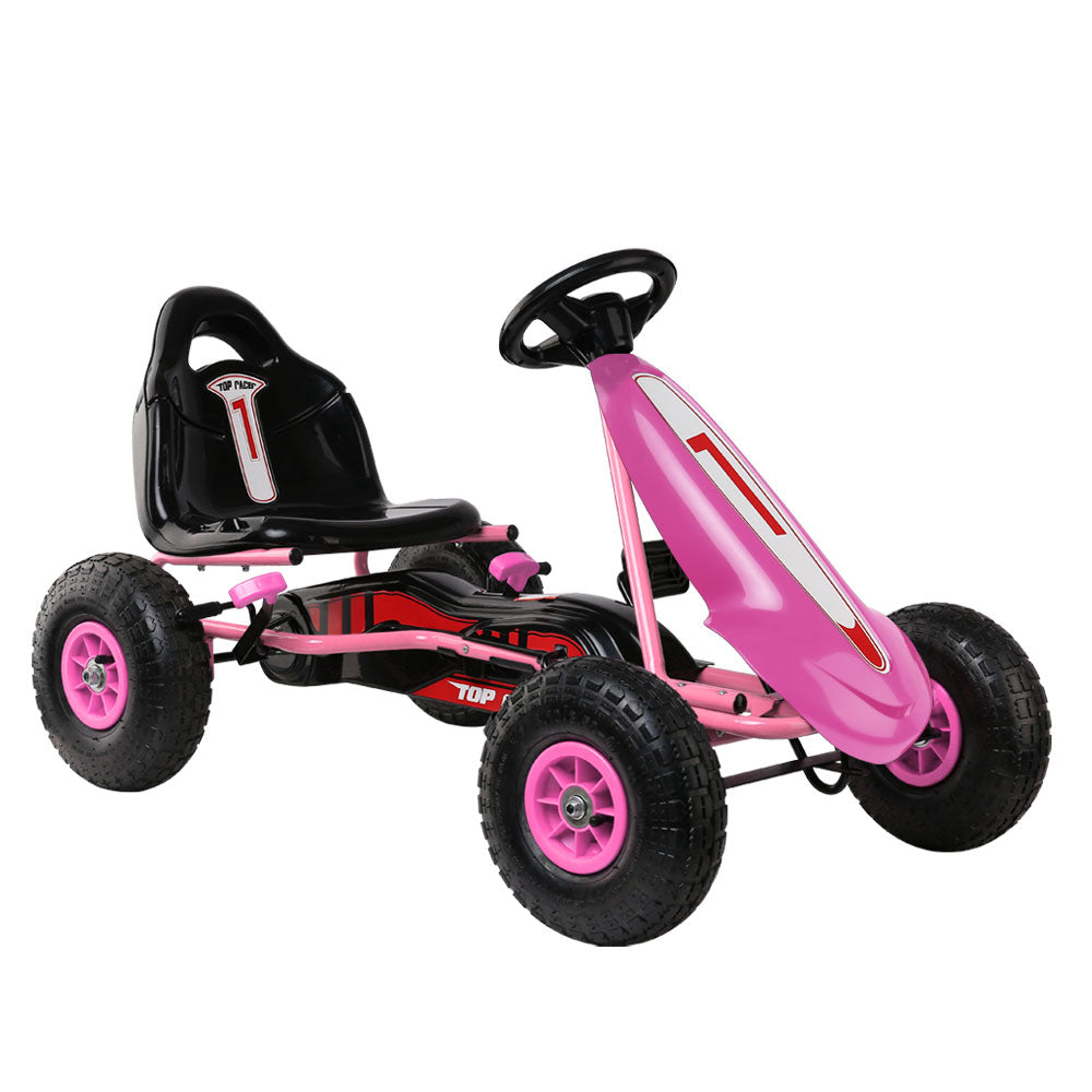 pink pedal go kart