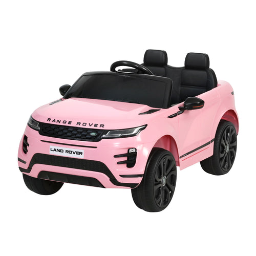 Kids Ride On Electric Car with Remote Control, Licensed Range Rover Evoque Pink