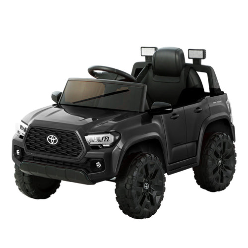 Black Licensed Toyota Tacoma Ride on Toy Car - 12V Kids Electric Car with Remote Control