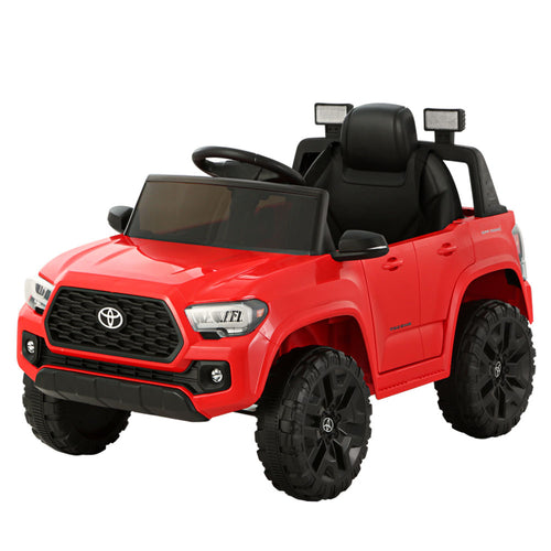 Red Licensed Toyota Tacoma Ride on Toy with Remote Control