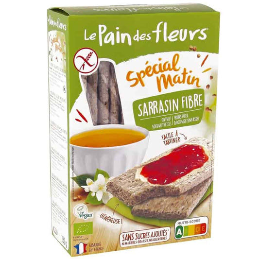 Le Pain Des Fleurs Crisp Bread, 100% Organic, Buckwheat