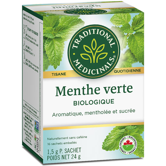 Traditional Medicinals Thé vert avec riz grillé matcha biologique