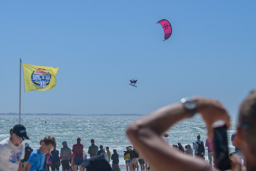Marc Jacobs competing in the 2022 Red Bull King of the Air, photo by Paul Ganse