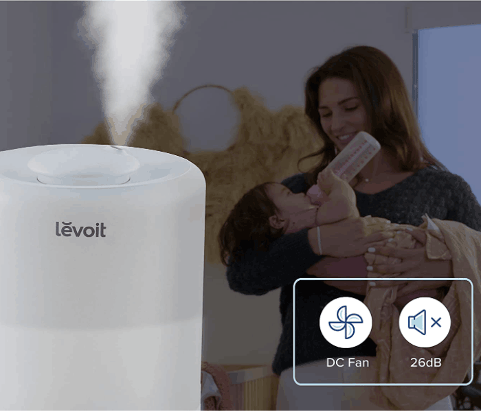 LEVOIT Dual 200S Smart Top-Fill Umidificatore Ambiente 3L, Umidificatore  Ultrasuoni a Nebbia Fredda per Bambini/Piante Dura da 25H, ≤28dB Silenzioso