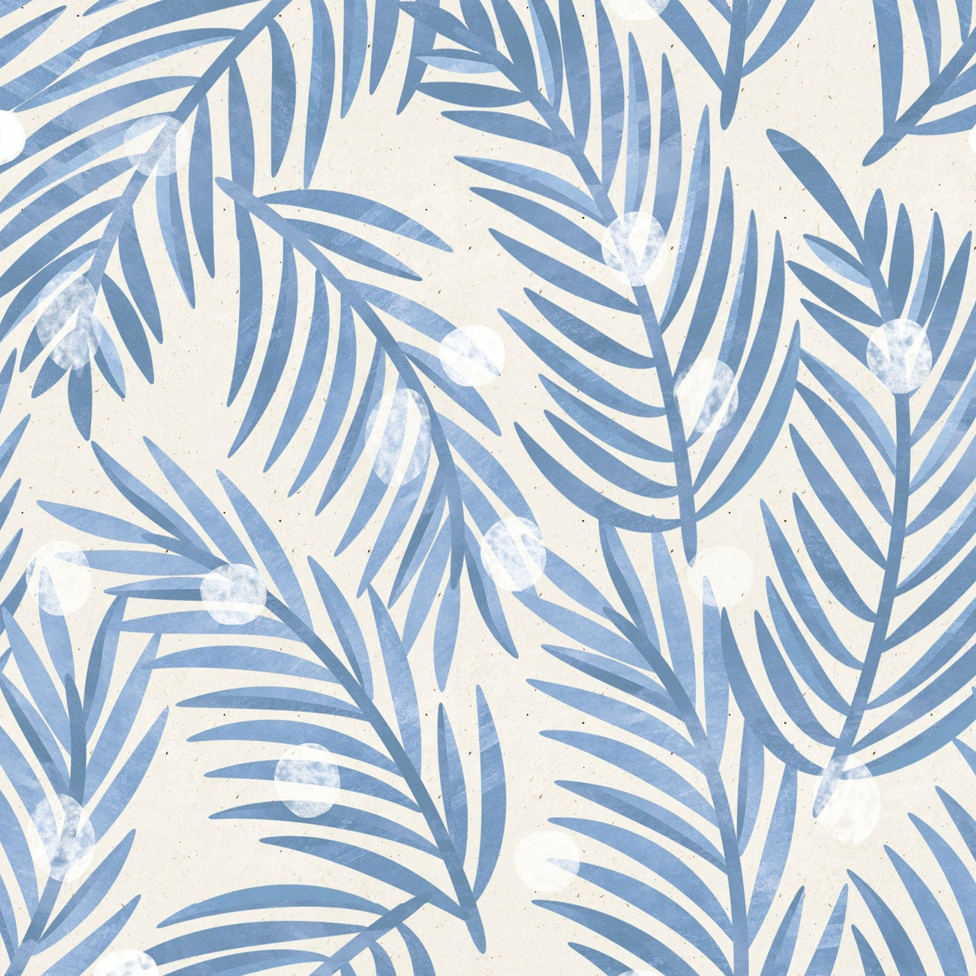 Botanical Floral Blue Leaf Wallpaper – Jack Harry and Ollie
