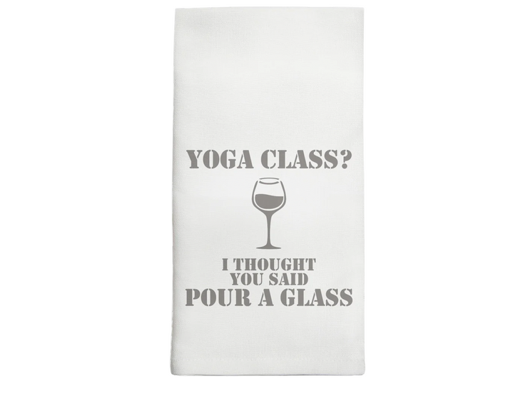 Yoga Class Tea Towel