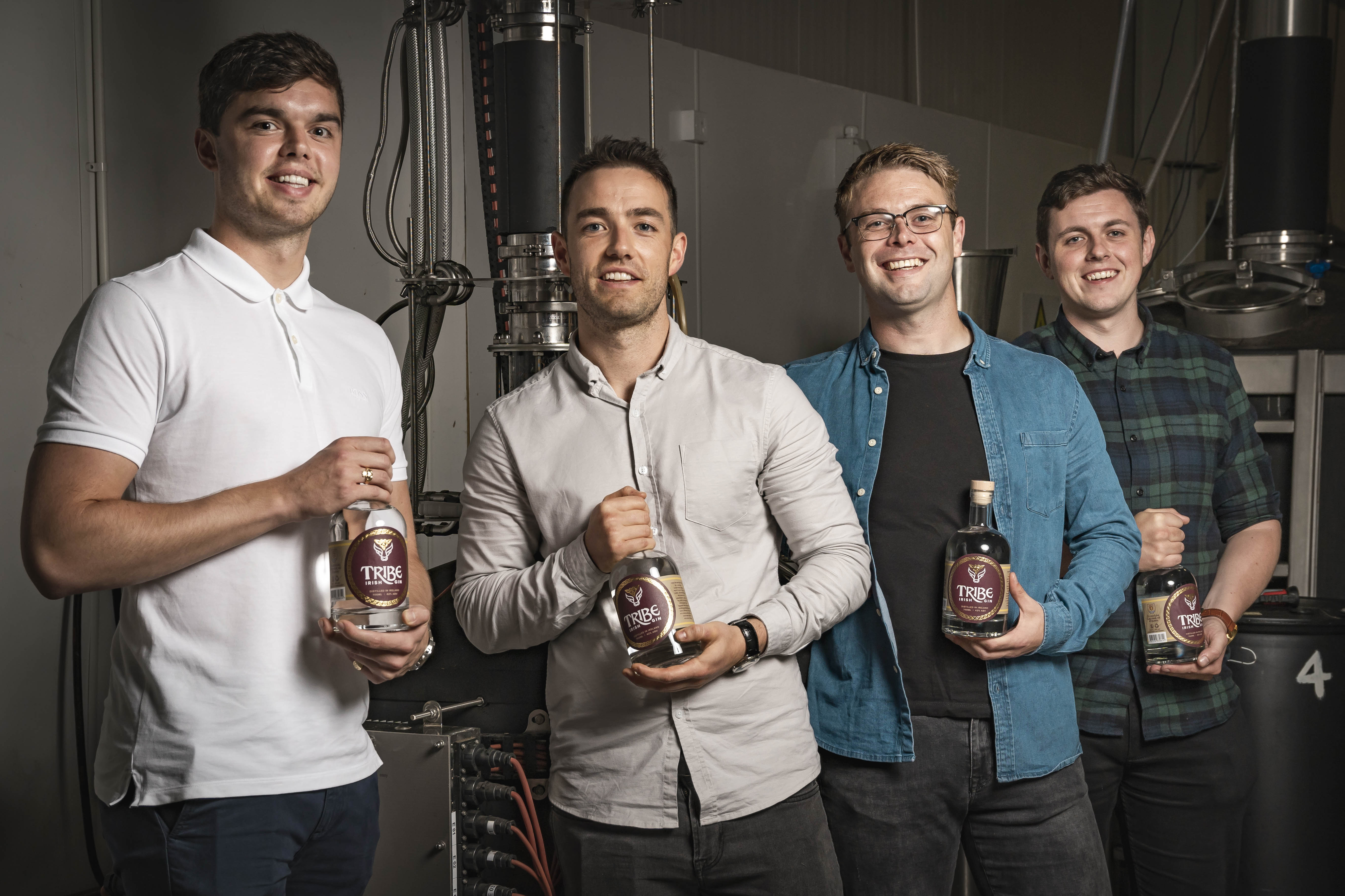 Tribe Gin founders from left to right: Adam, Cormac, Ciarán & Michael