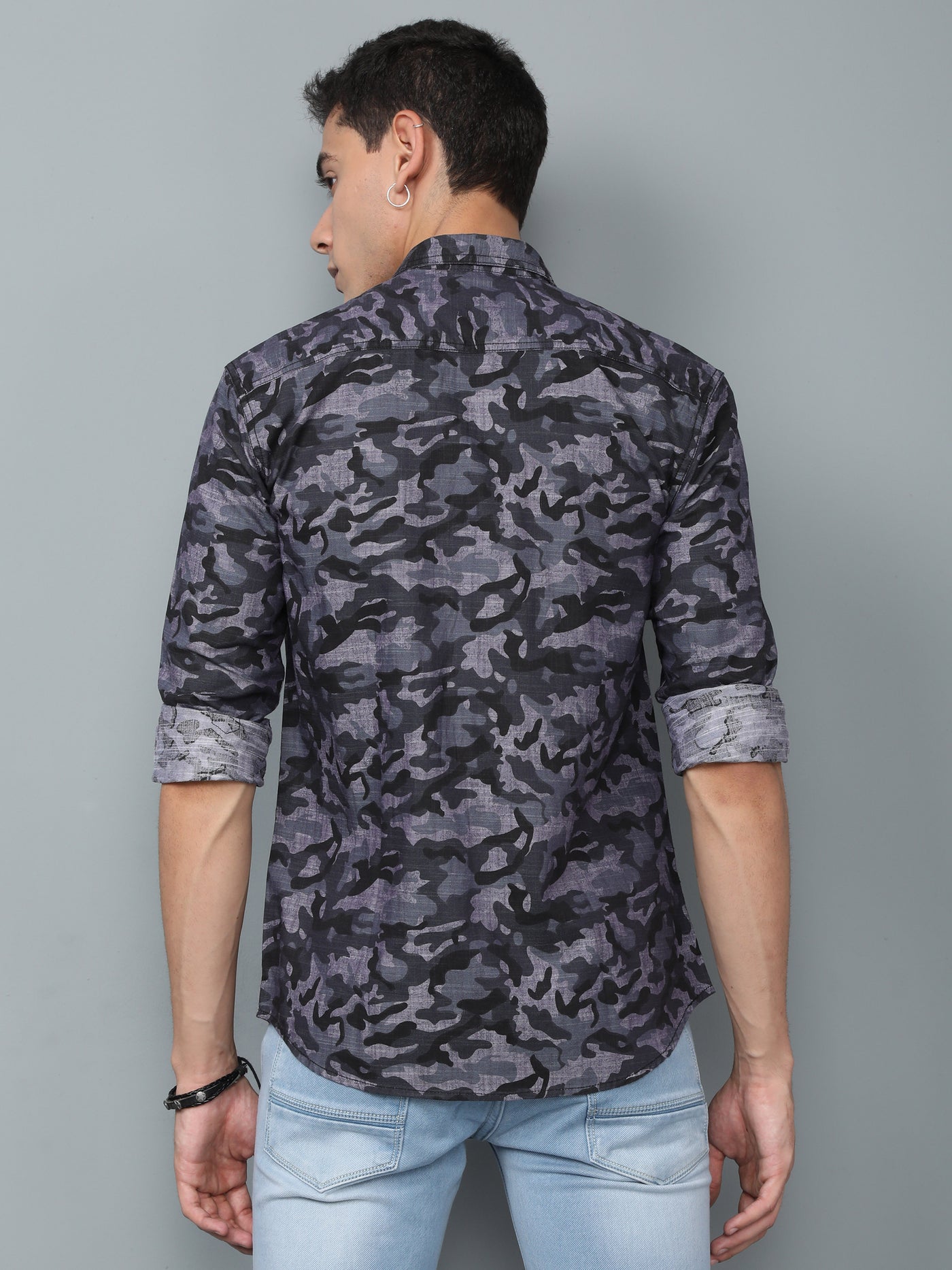 Army Printed Double Pocket Shirt