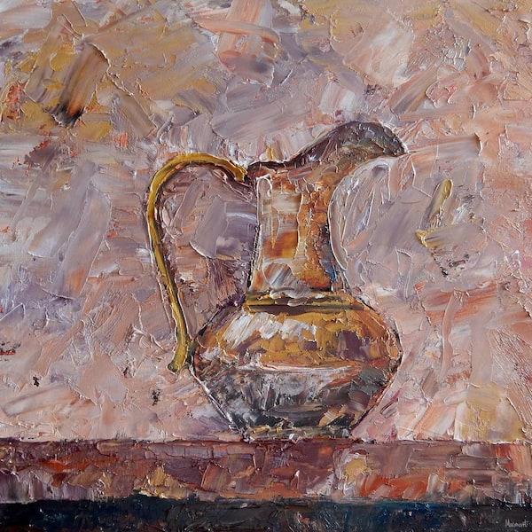 "Antique" by Marmont Hill Unframed Canvas Drink Art Print 40 in. x 40 in.