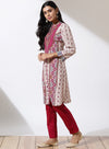 Pink Kurti With Embroidery