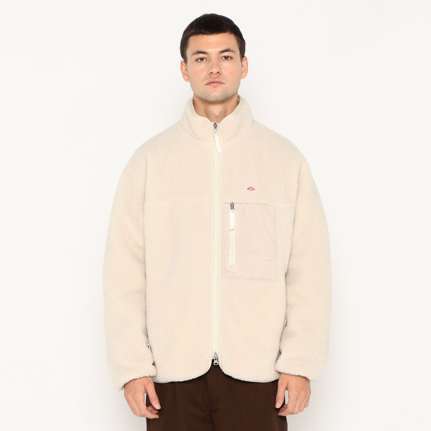 Standcollar Boa Jacket beige-