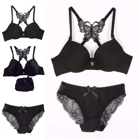 Midnite.pk butterfly Bra Set