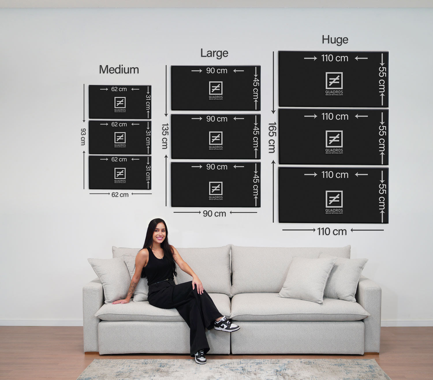 Sizes in CM