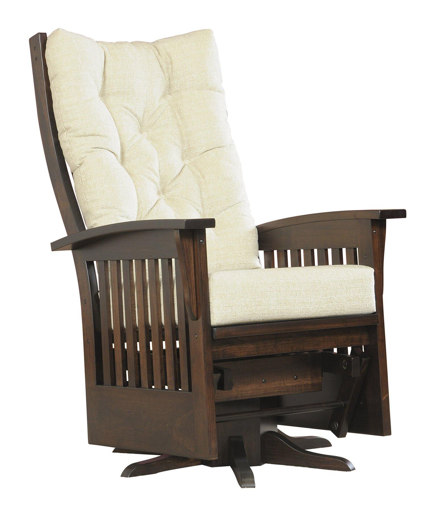 amish swivel glider