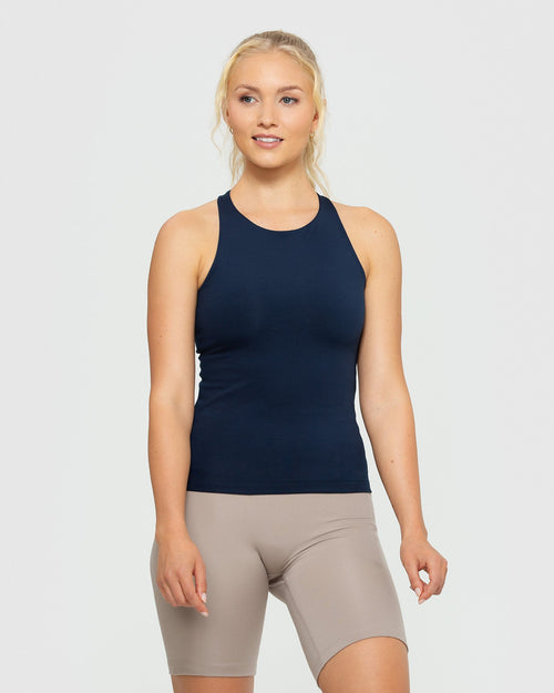 Define Scrunch Seamless Cycling Shorts - Sapphire Blue