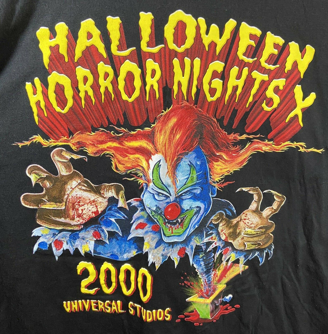 Universal Studios HHN 10 Jack In The Box Shirt XL Halloween Horror Nights X Repr