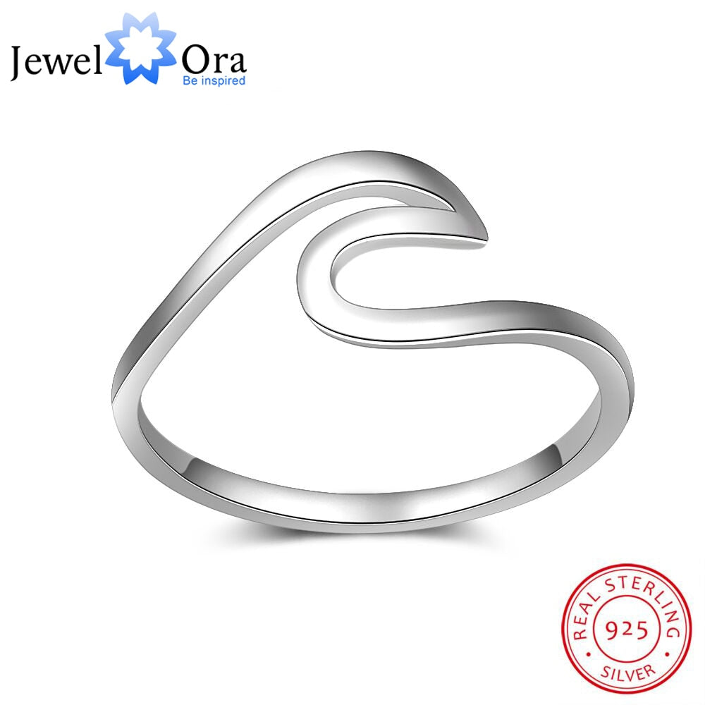 JewelOra 925- Sterling Silver -Rings for Women -Simple Female -Finger Ring- Wedding Bands -Fine Jewe