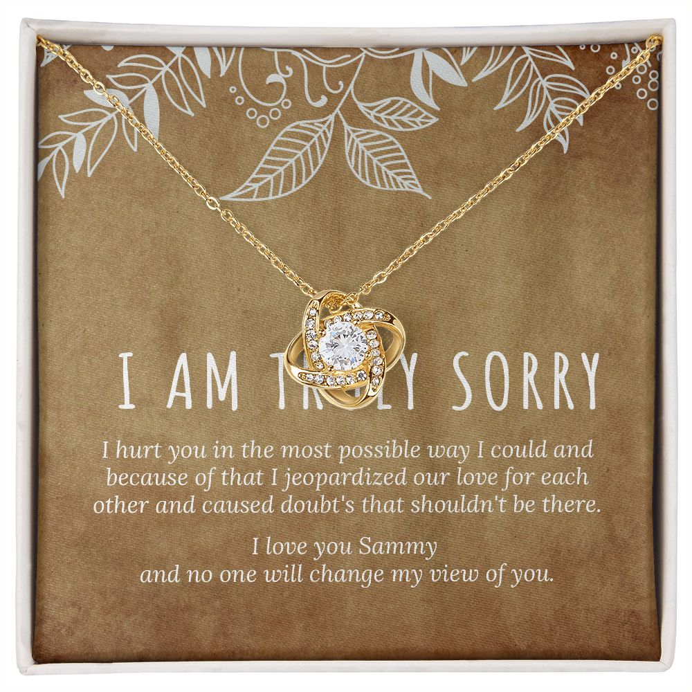 I'm Sorry Gift, Sorry Card, Apology Necklace, Sorry Gift Wife ...