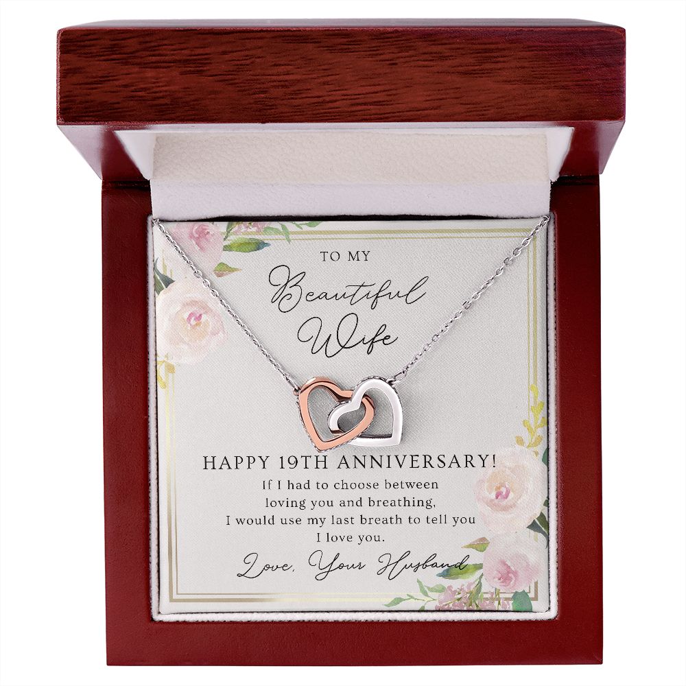 19th Anniversary Necklace Gift For Wife – 19 Years Wedding Jewelry ...