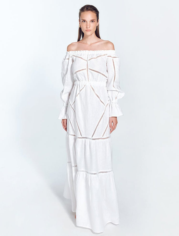 Logan White Dress - Strapless Mini Dress