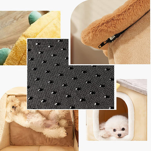 Foldable Dog House Kennel Bed Mat