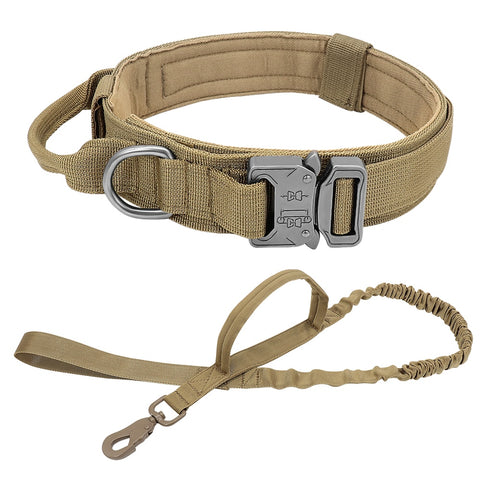 Dog Military Tactical Collar with Leash