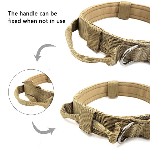 Dog Military Tactical Collar with Leash - Features