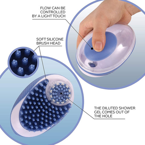 Silicone Pet Bath Brush-Features