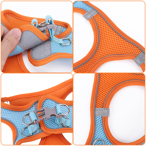 Reflective Dog Harness Leash Set