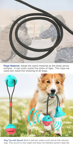 MyDoggyNeeds™ Dog Rope Ball Pull Toy