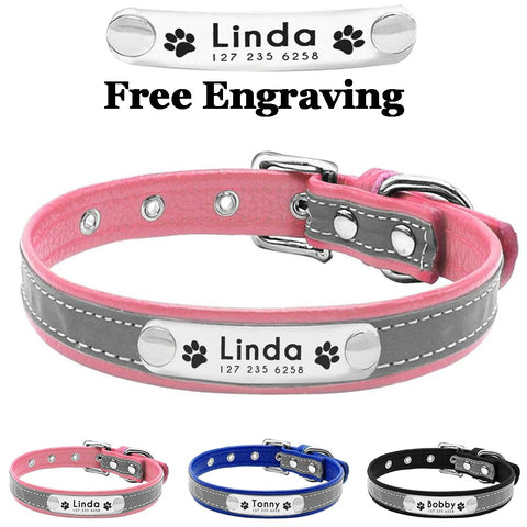 Reflective Personalized Dog Collar- Features