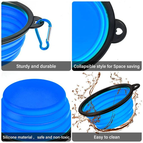 Foldable Travel Water And Food Bowl For Dogs - Features